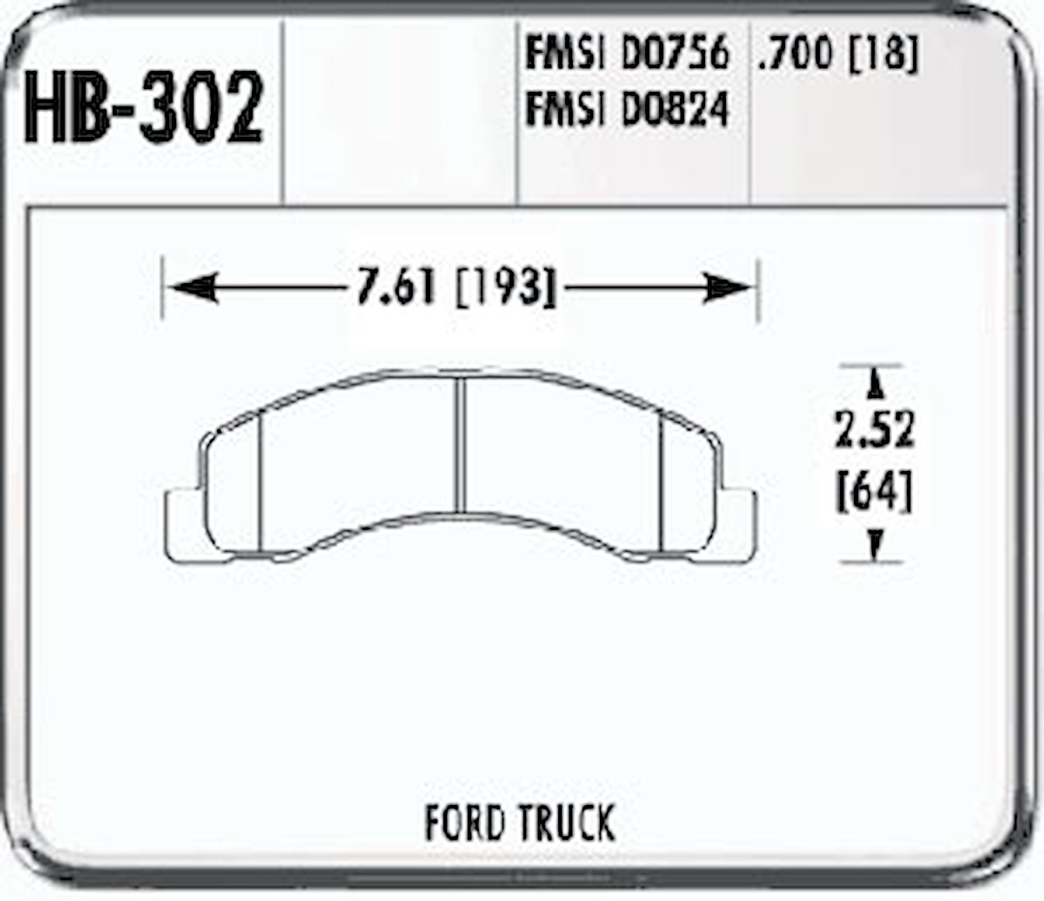 Ford Front Brake Pads