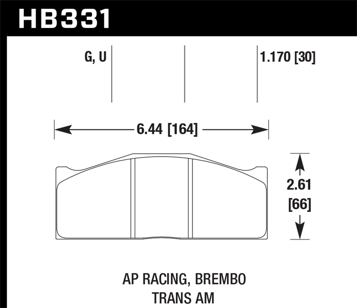 DTC-80 BRAKE PADS AP Racing Brembo