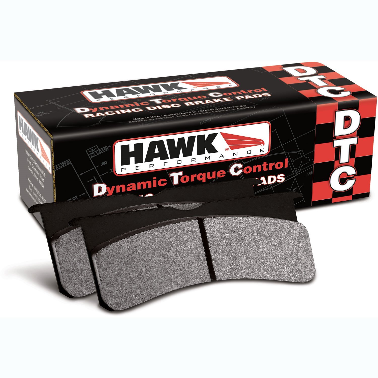 Disc Brake Pad DTC-70 w/0.543 Thickness