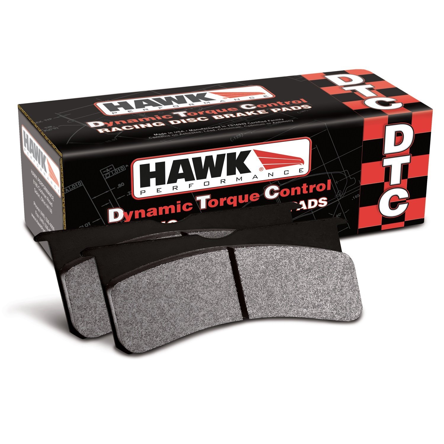 DTC-70 BRAKE PADS Brembo GT-3 caliper wide annulus