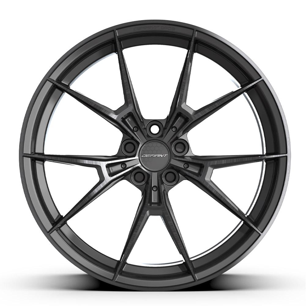 DF09 Wheel, Fits Select BMW, Size: 20" x 9", Bolt Pattern: 5 x 112 mm [Finish: Black Machined w/Tinted Clear]