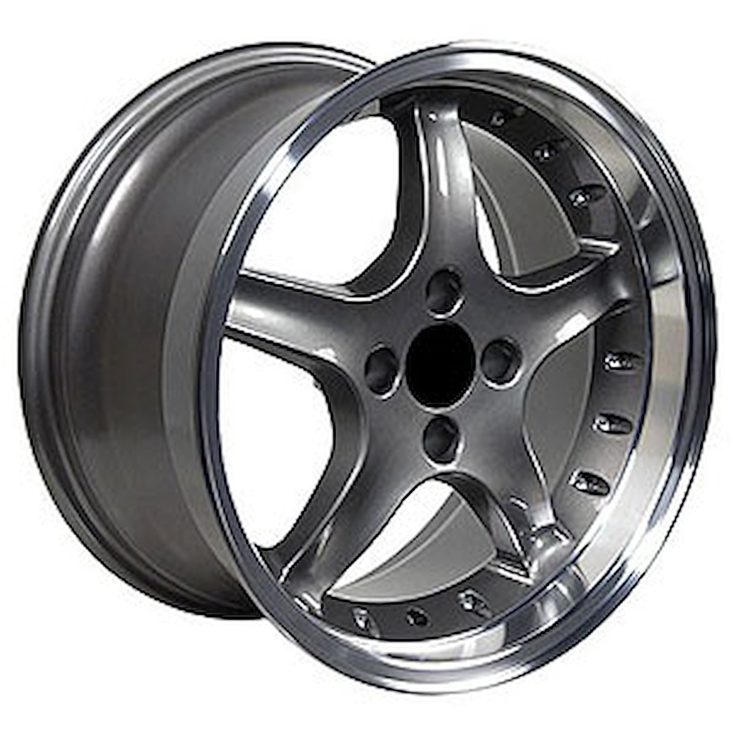 *Mustang Cobra R 98 Deep Dish Wheel with Rivets Size: 17" x 9"