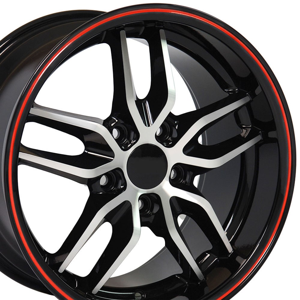 Muti Spoke Corvette Stingray Style Wheel Size: 17" x 9.5"