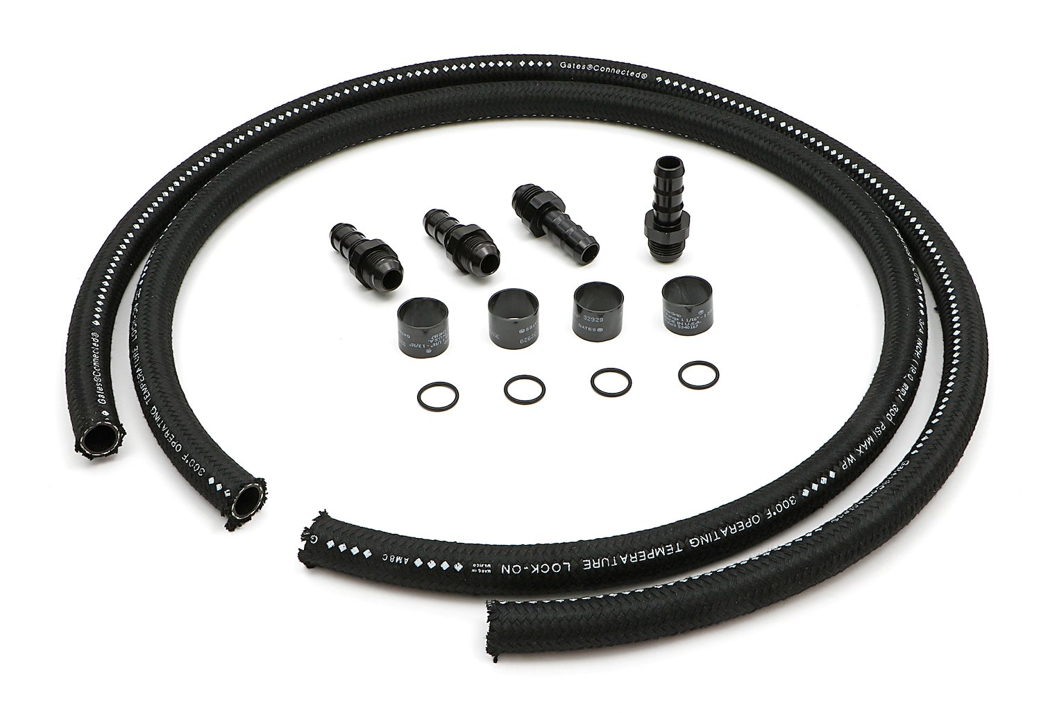 1007 60 in. Premium Oil Lines for Billet Oil Filtration Kits; -12AN Fittings