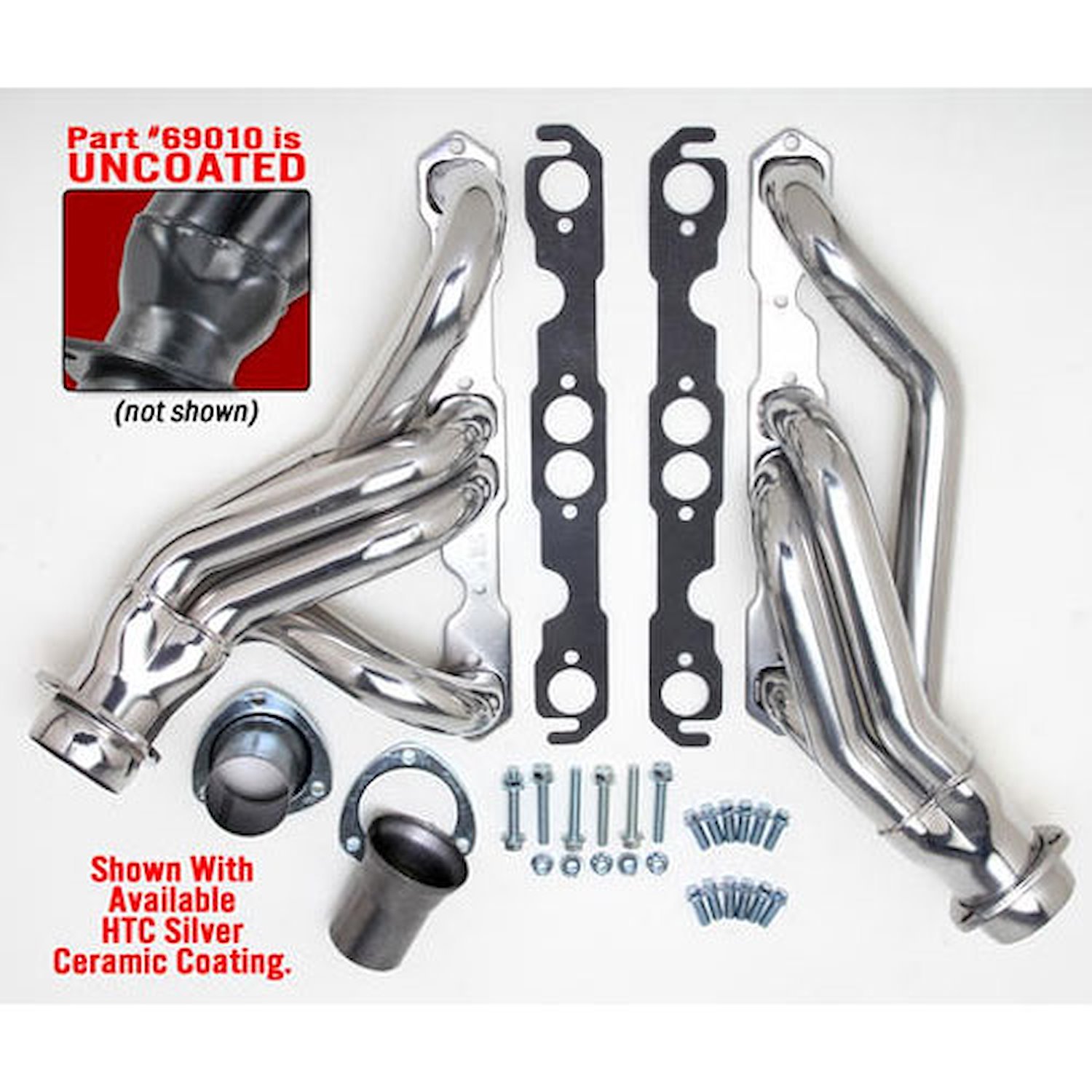 Standard Duty Uncoated Mid-Length Headers for 1967-for 1987 Chevy/GMC C10/C20 PICKUP w/SBC