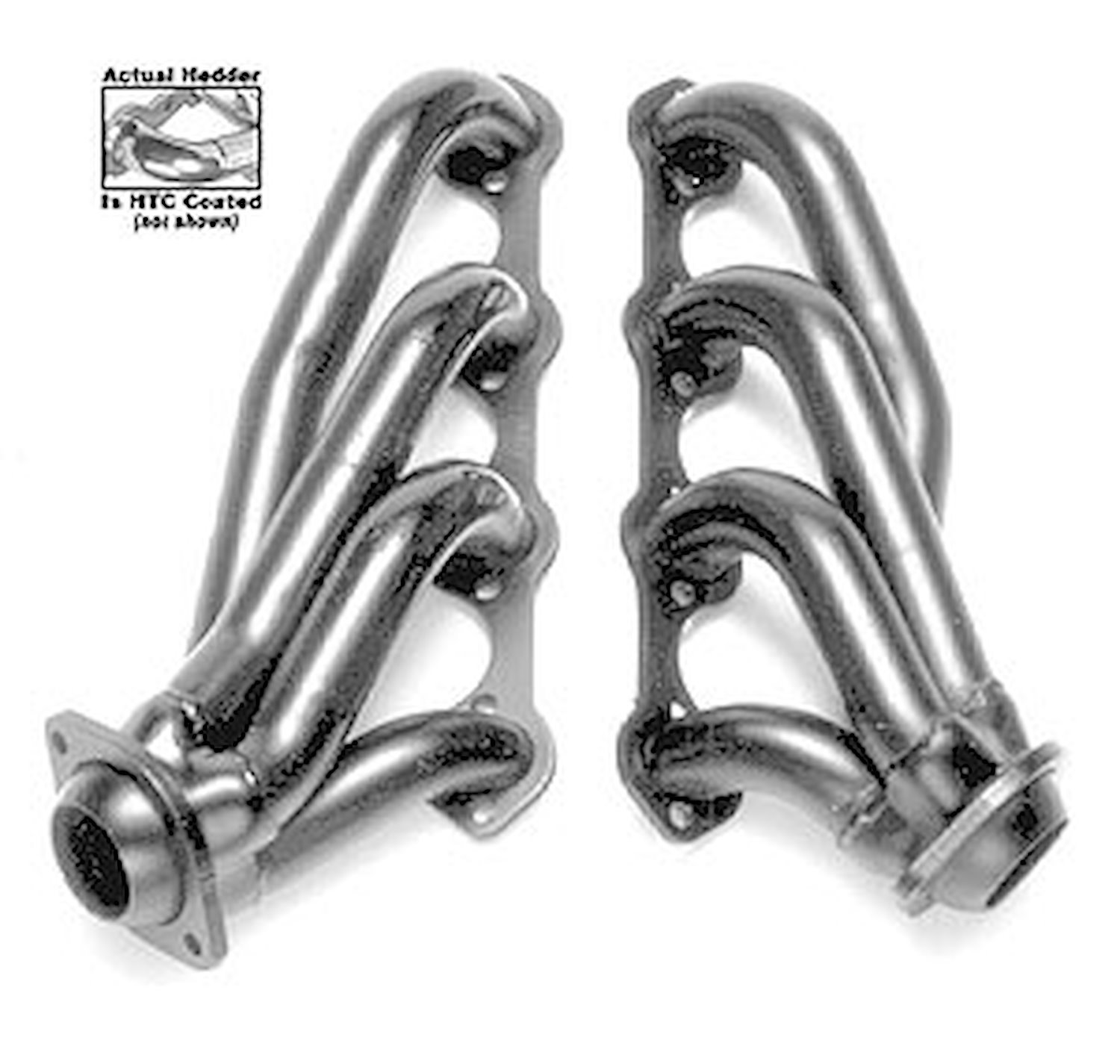 Standard Duty HTC Coated Shorty Headers 1986-93 Ford Mustang 5.0L