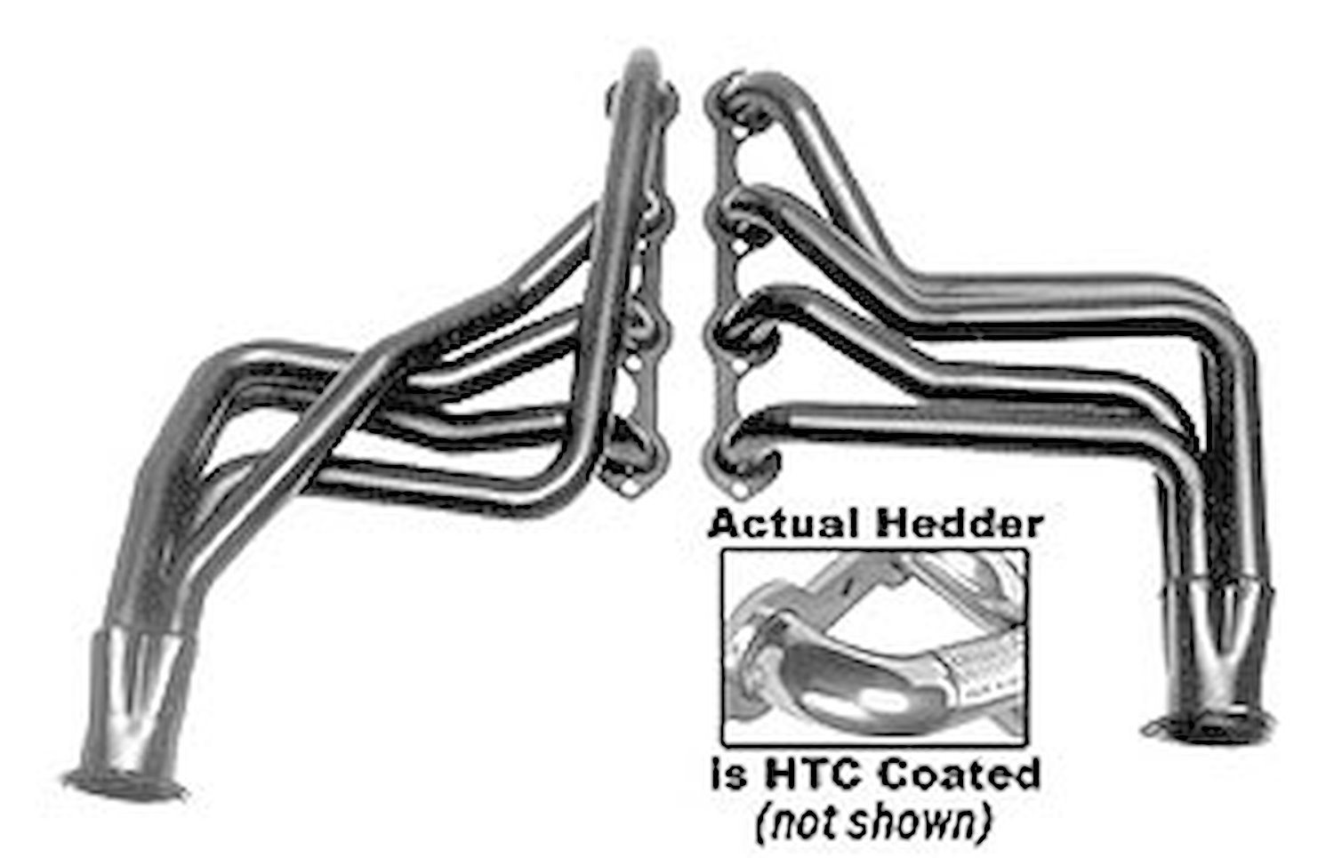 Standard Duty HTC Coated Full-Length Headers 1980-83 Ford F-100 302