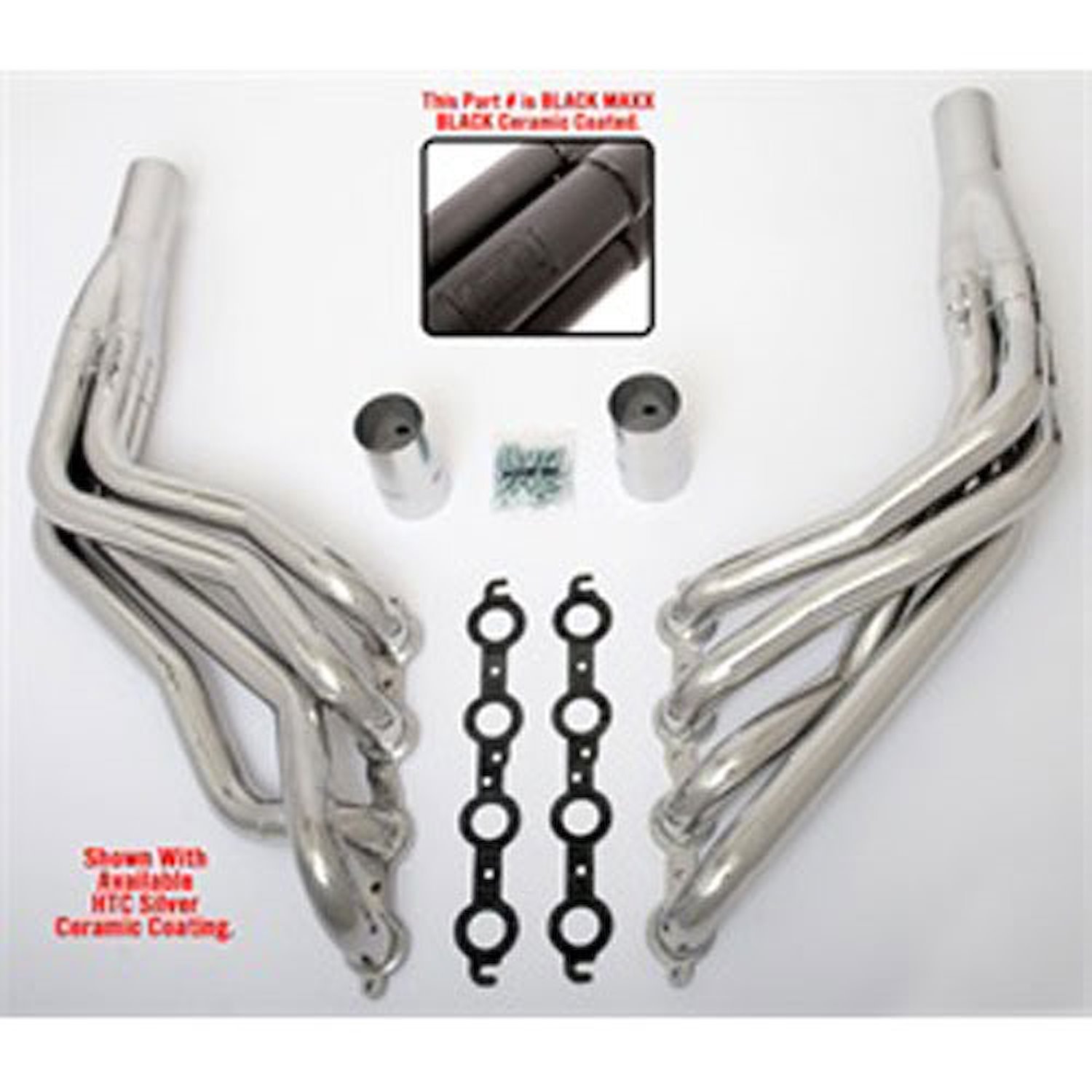 Long-Tube Headers Ceramic-Metallic Black Maxx Coating