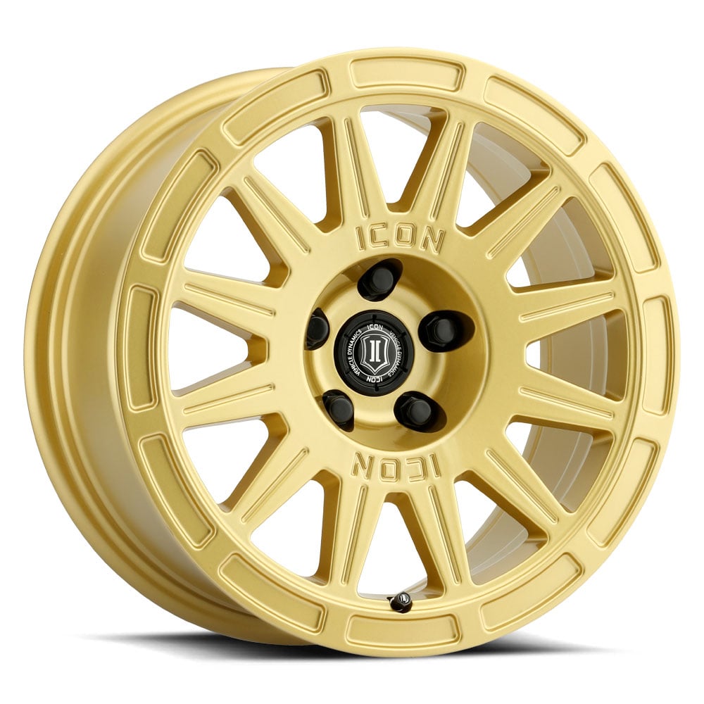 RICOCHET Wheel, Size: 17 X 8", Bolt Pattern: 5 X 4.5" [Gloss Gold]