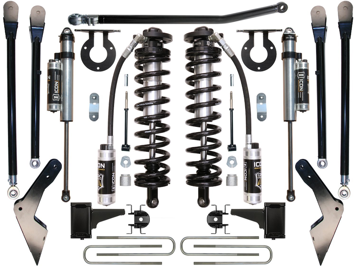 2005-2007 FORD F-250/F-350 4-5.5 in. LIFT STAGE 4 COILOVER CONVERSION SYSTEM