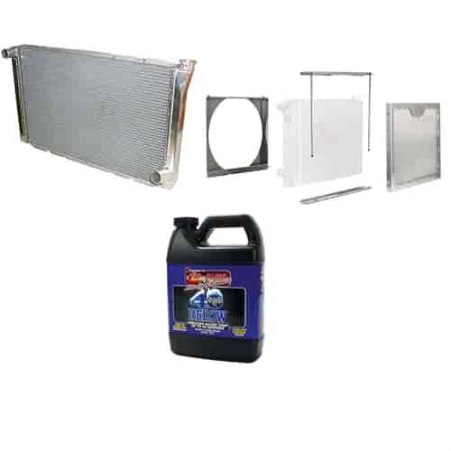 Radiator with Shaker Screen Kit and 40 Below Coolant Additive
