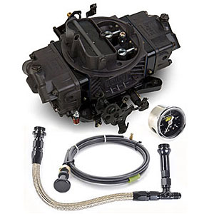 Ultra Double Pumper Carburetor Kit Includes: 750 cfm Carb with Manual Choke (Hard Core Gray )