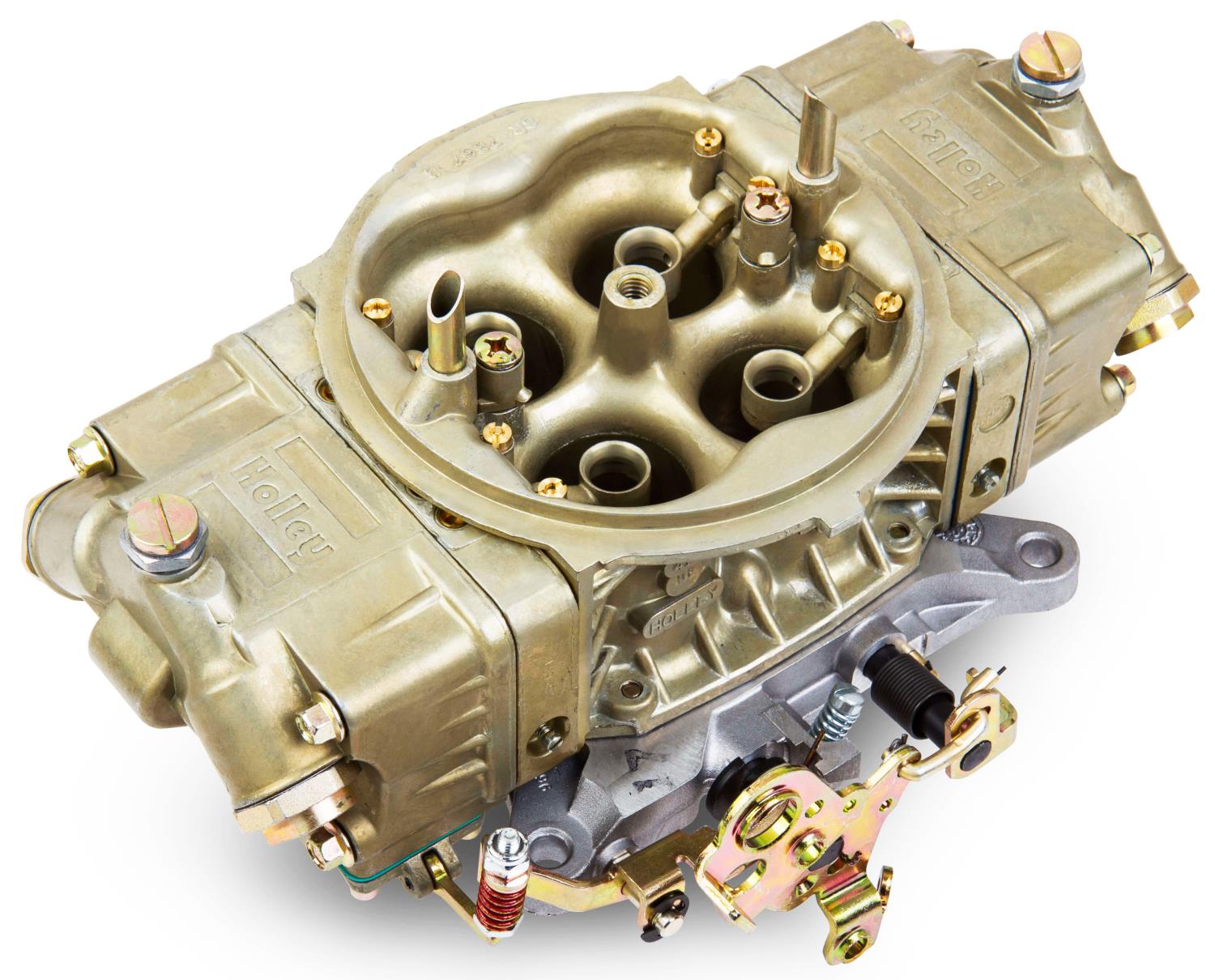 0-80496-2 950 CFM 4150 HP Series Classic Carburetor, Mechanical Secondary - Gold Dichromate Finish