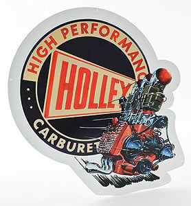 "High Performance Carburetor" Metal Garage Sign 18" x 18"