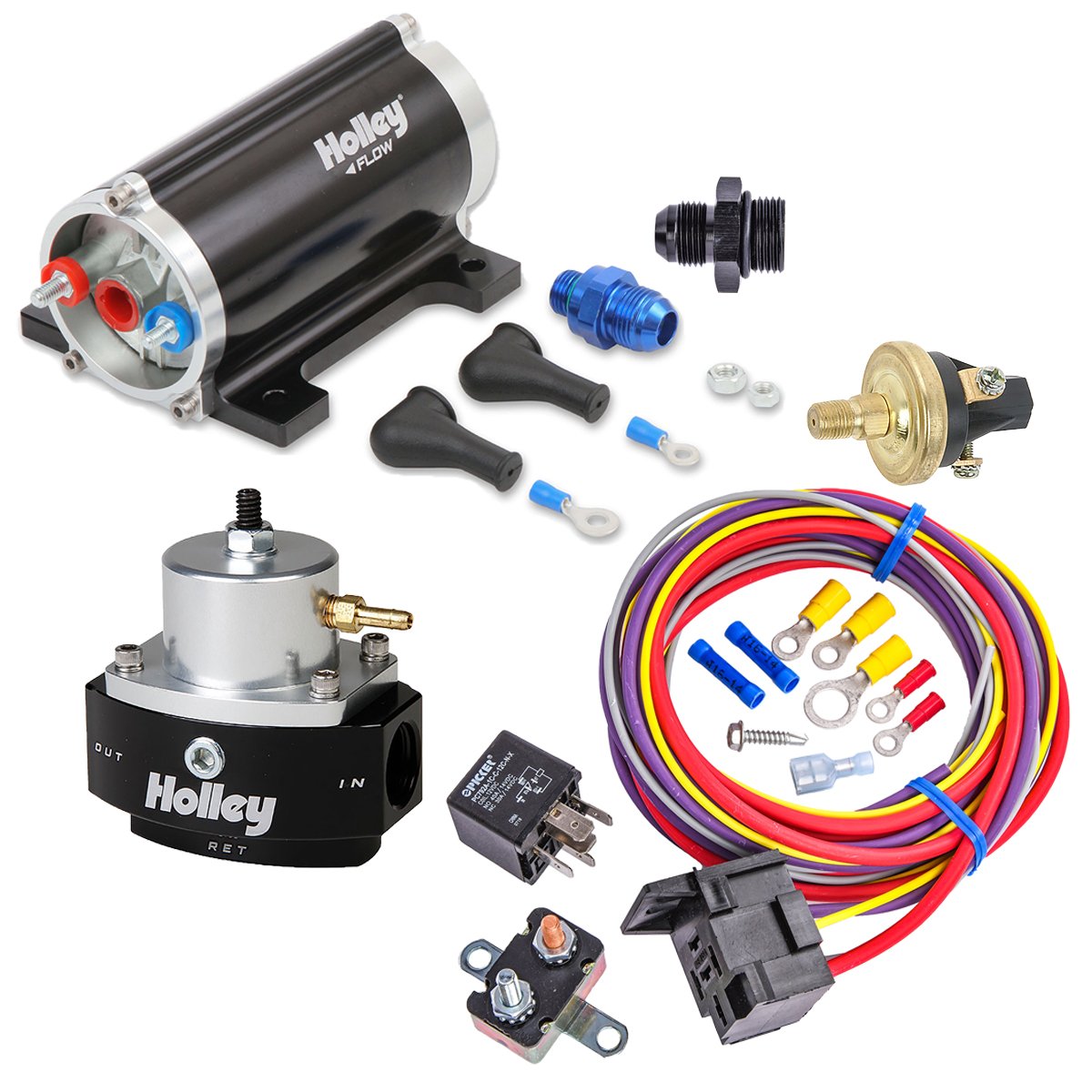 Universal In-Line Electric Fuel Pump Kit with Regulator