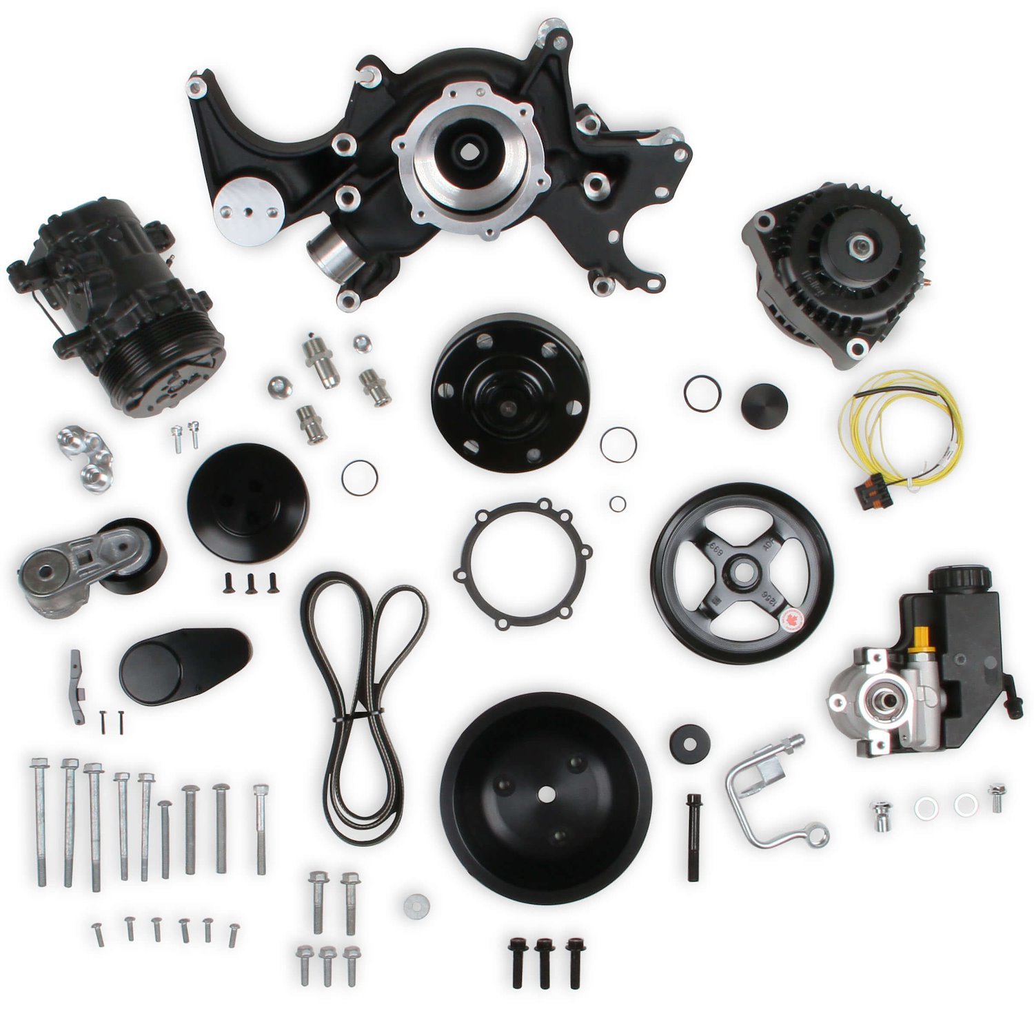 20-240BK Small Block Chevy Mid-Mount Complete Accessory Drive Kit