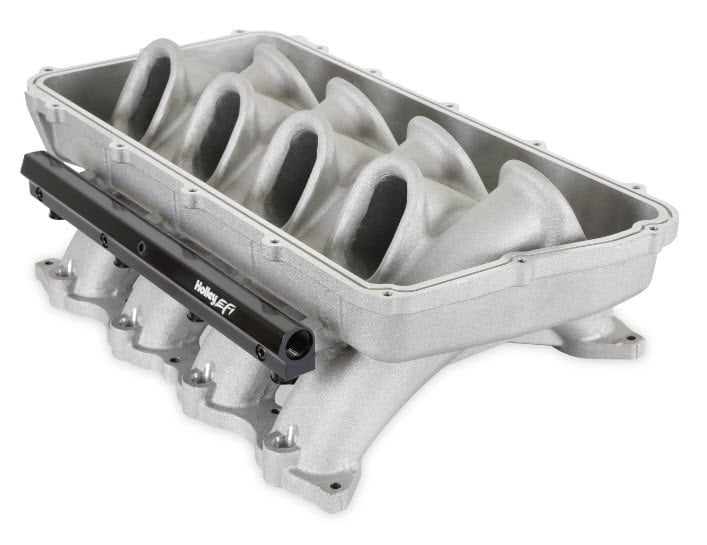 300-920 Hi-Ram Modular Intake Manifold Base w/Fuel Rails for Ford Coyote Engines (Natural)