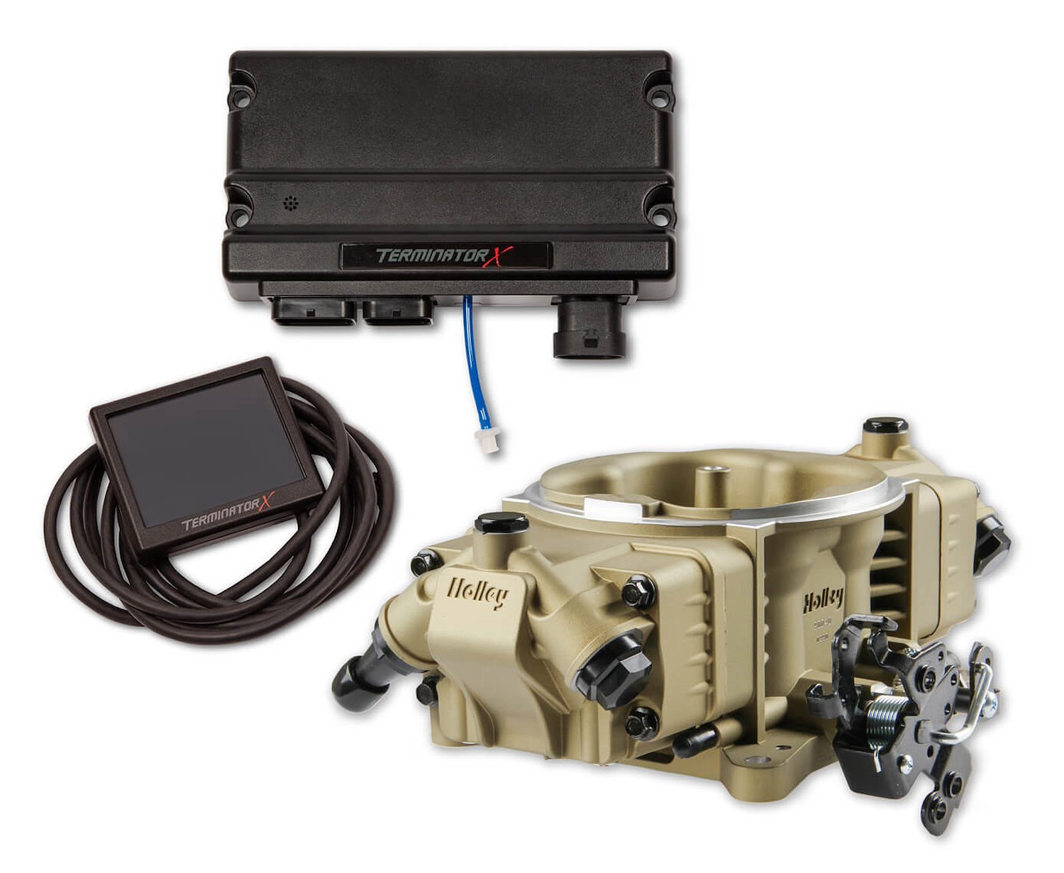 Terminator X Stealth 4150 EFI System for GM LS Engines with 24x Ignition [Gold Finish]