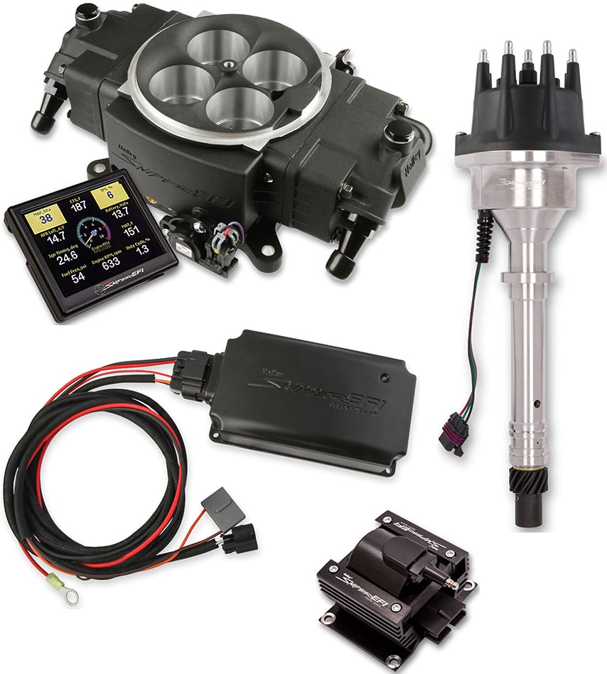 Sniper Stealth 4150 Self-Tuning Fuel Injection System Kit, Black Finish