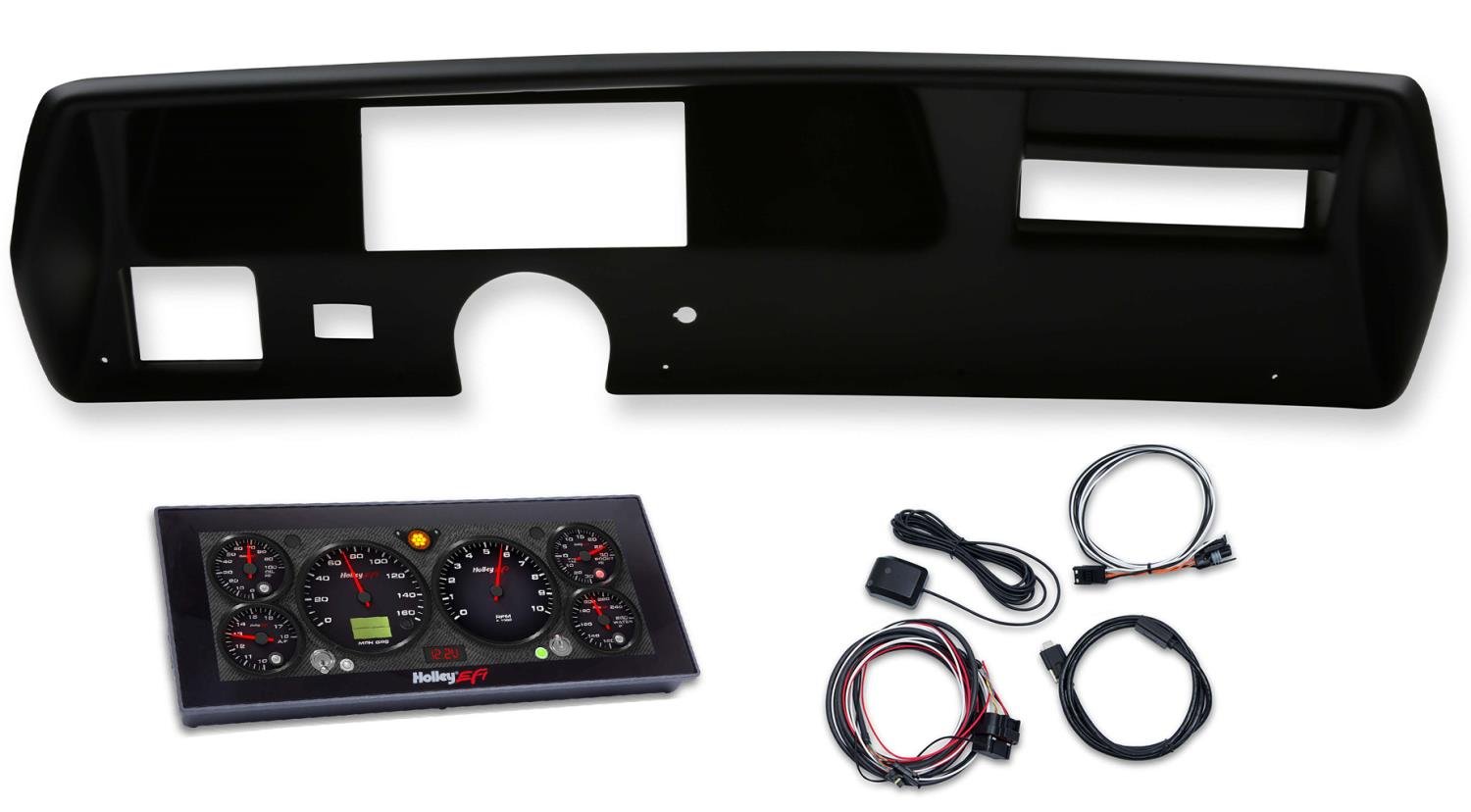 EFI Dash Bezel and 6.86 in. Pro Dash Kit for 1970-1972 Chevy Chevelle SS