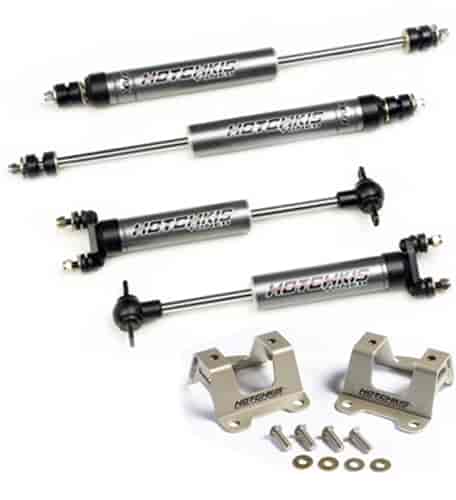 Tuned 1.5 Street Performance Series Aluminum Shocks and Mount Brackets Kit 1967-1970 Ford Mustang