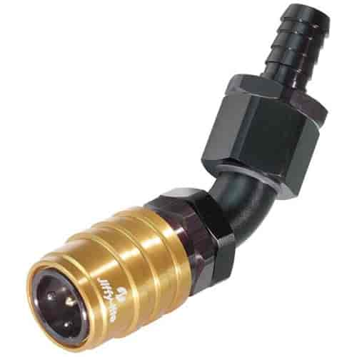 2000 Series Socket -3AN 45° Hose Barb End