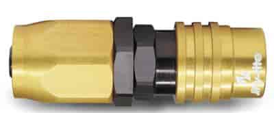 Socket -4 AN Push Lock Hose End- Non-Valved EPDM Seals
