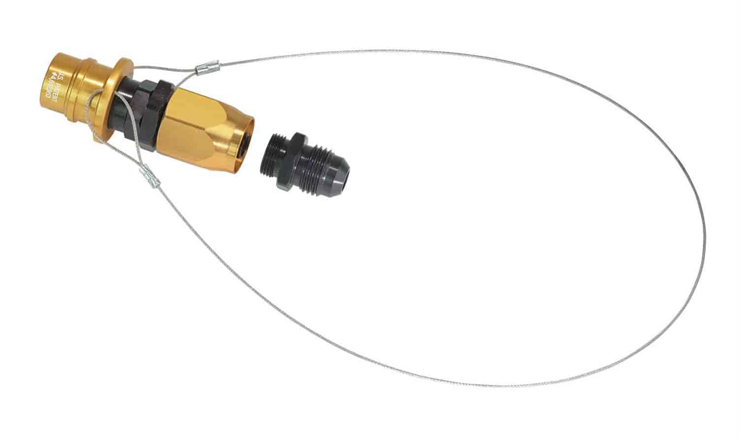 Socket -6 AN Re-usable Nut- with Lanyard- Valved