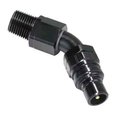 45DEG Elbow- Plug with 1/8IN. NPT Male- Valved EPDM Seals