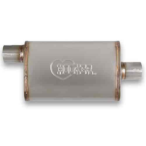 VR304 Satin Stainless Steel Muffler 2.5" Inlet/Outlet