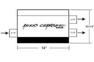 Aero Chamber Mufflers 2.250" Inlet