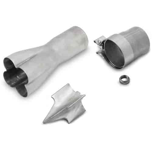 Deluxe Stainless Steel 4-into-1 Collector Kit Primary Tube: 1-7/8"