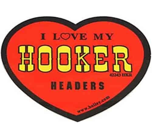 Decal Vintage Heart - "I Love My Hooker Headers"