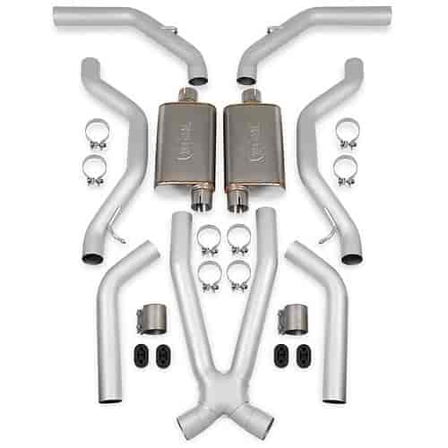 Header Back LS Swap Exhaust System w/Mufflers 1973-87 C10/20 2WD Pickup