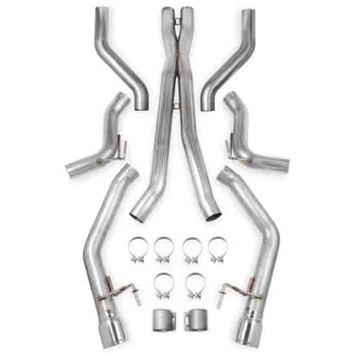Stainless Steel Header-Back Exhaust Kit 2015 Ford Mustang GT 5.0L
