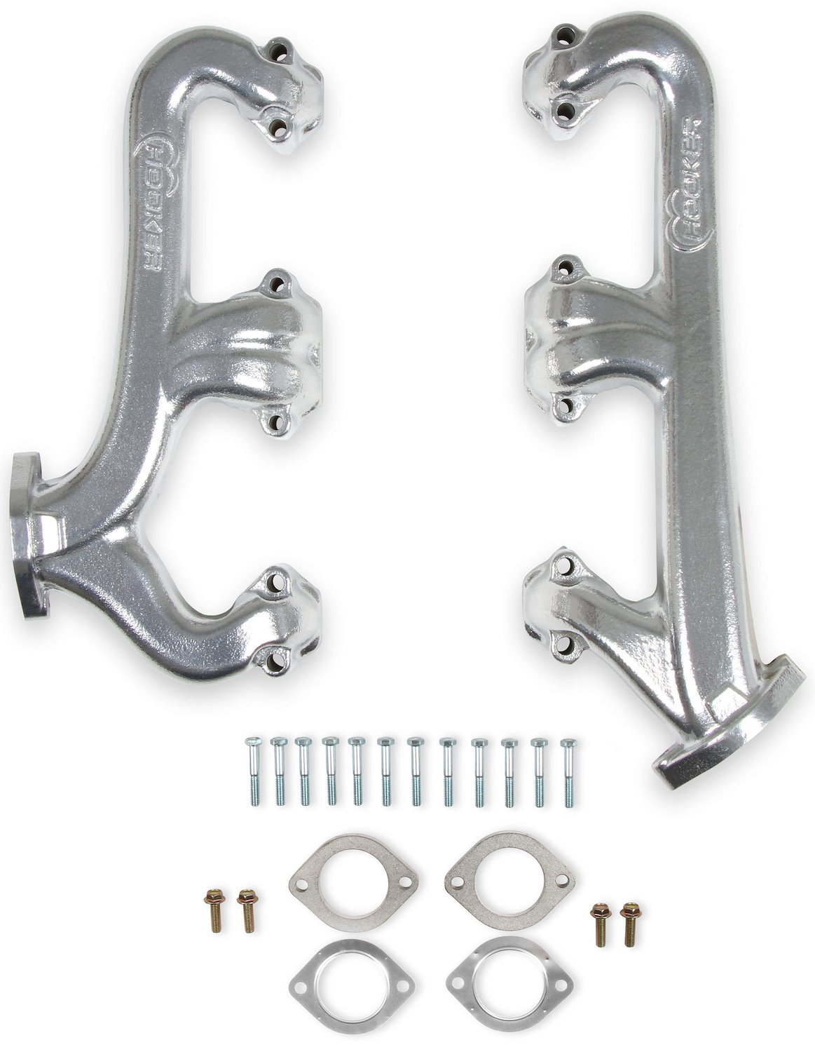 Exhaust Manifolds for Small Block Chevy 262-400 V8 (Gen I) [Silver Ceramic]