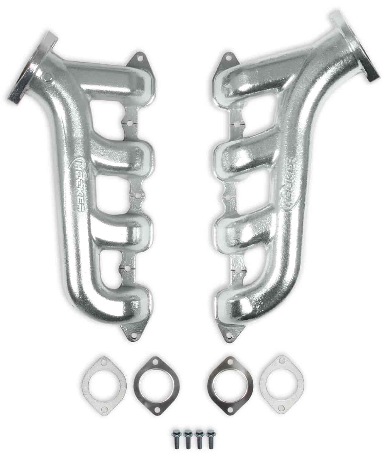 GM LT Swap Cast-Iron Exhaust Manifolds [Silver Ceramic Finish]