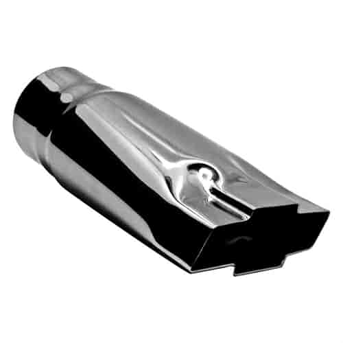 Polished Stainless Steel Exhaust Tip Chevy Bowtie 4.75"