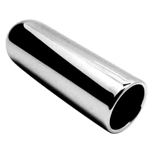 Chrome Stainless Steel Exhaust Tip Rolled Pencil 2.25"
