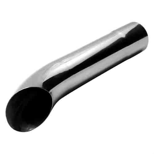 Chrome Stainless Steel Exhaust Tip Turn Down 3.5"