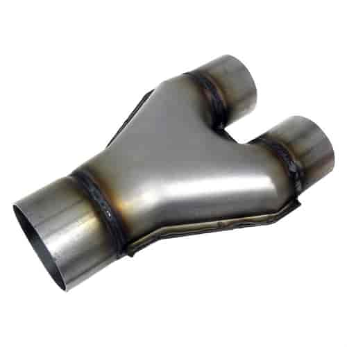 Stainless Steel Stamped Y-Pipe 2" Single Pipe , 2" Dual Pipes
