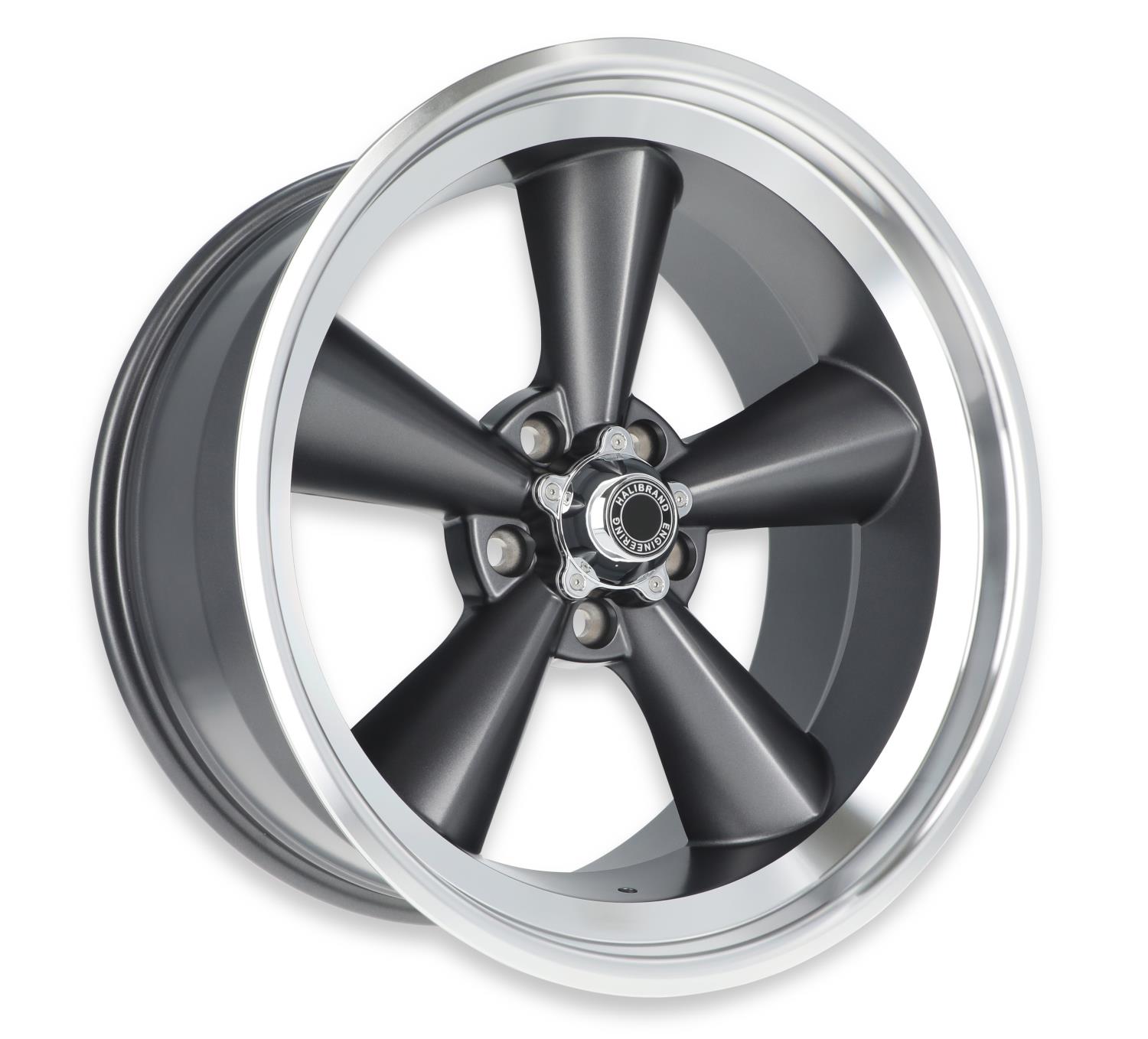5 Spoke Rear Wheel, Size: 20x10", Bolt Pattern: 5x5", Backspace: 5.5" [Anthracite - Semi Gloss Clearcoat]