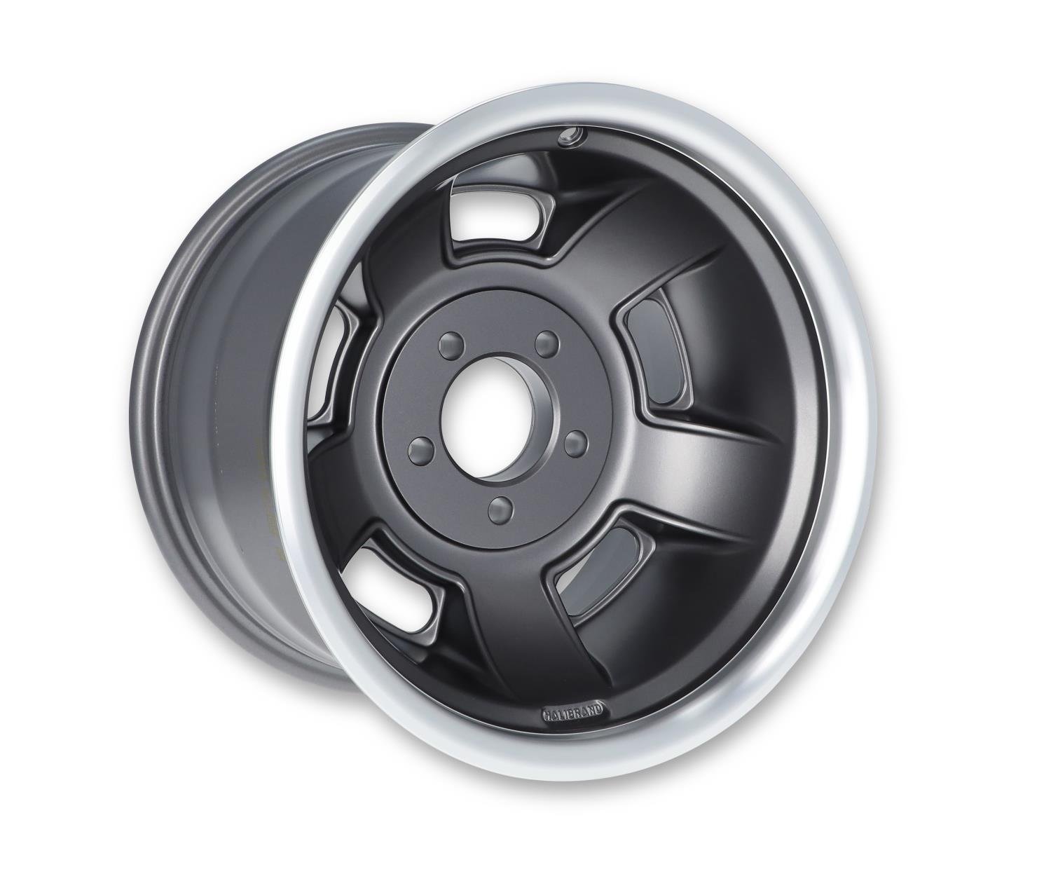 Sprint Rear Wheel, Size: 15x10", Bolt Pattern: 5x4.75", Backspace: 4.25" [Anthracite with Machined Lip - Semi Gloss Clearcoat]