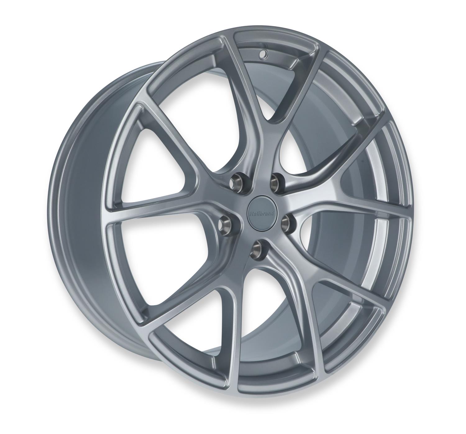 Split-Spoke Front Wheel, Size: 20x9.5", Bolt Pattern: 5x4.5", Backspace: 6.63" [Gloss Silver]