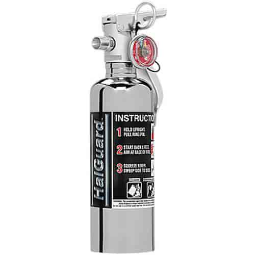 HalGuard Clean Agent Fire Extinguisher Chrome