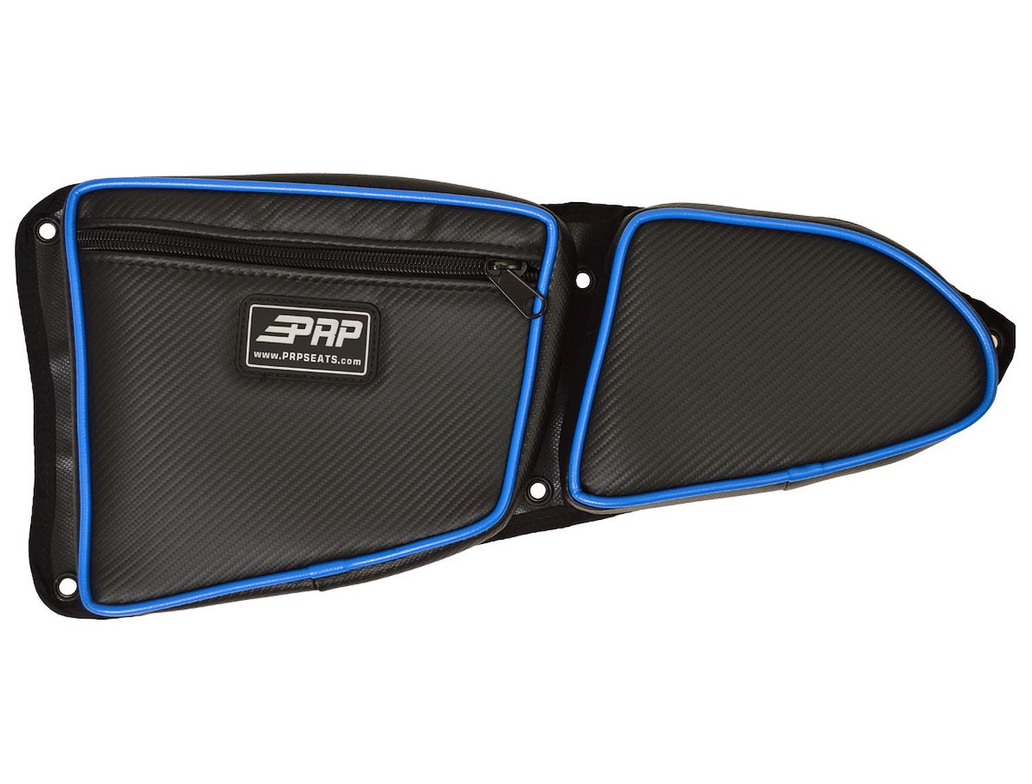 E36-V Door Bag w/ Knee Pad, RZR Models; w/o OEM Door Speakers [Front Driver Side; Blue]