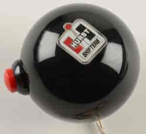 Black Sidewinder Shifter Knob Plastic Ball with Hurst Logo