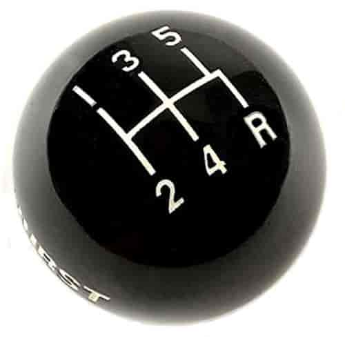Black Replacement Shifter Knob Pattern: 5-Speed