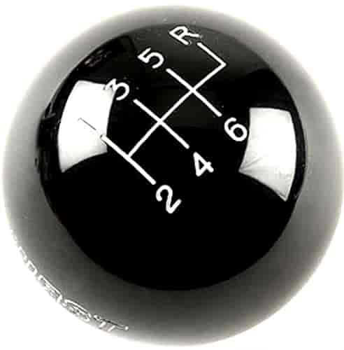Black Classic Shifter Knob Pattern: 6-Speed with Reverse on Right/Forward/Up