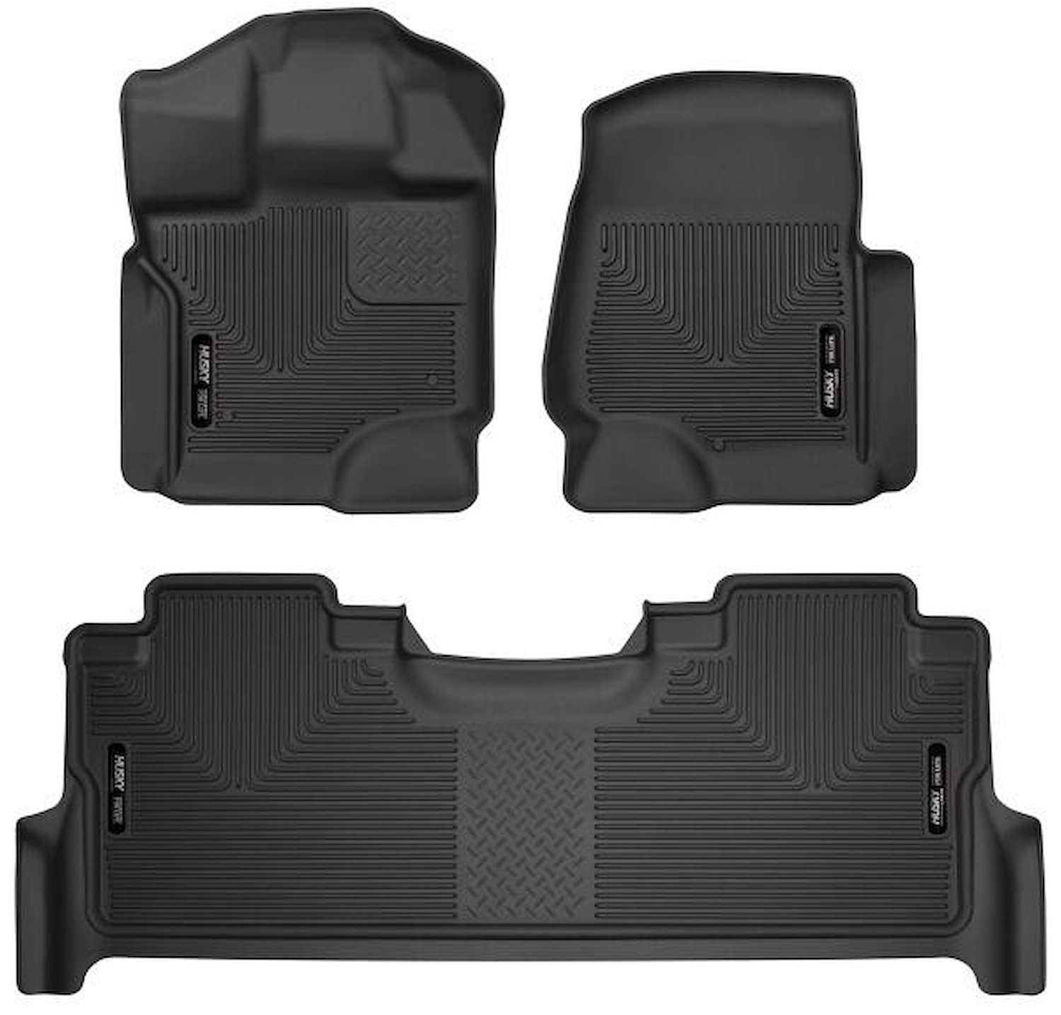 X-Act Contour Floor Liners for Select Late-Model Ford F-150 Trucks with SuperCrew Cab [Front & Rear]